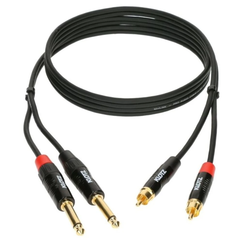 Klotz MiniLink Pro RCA 1/4 Jack Cable 90cm