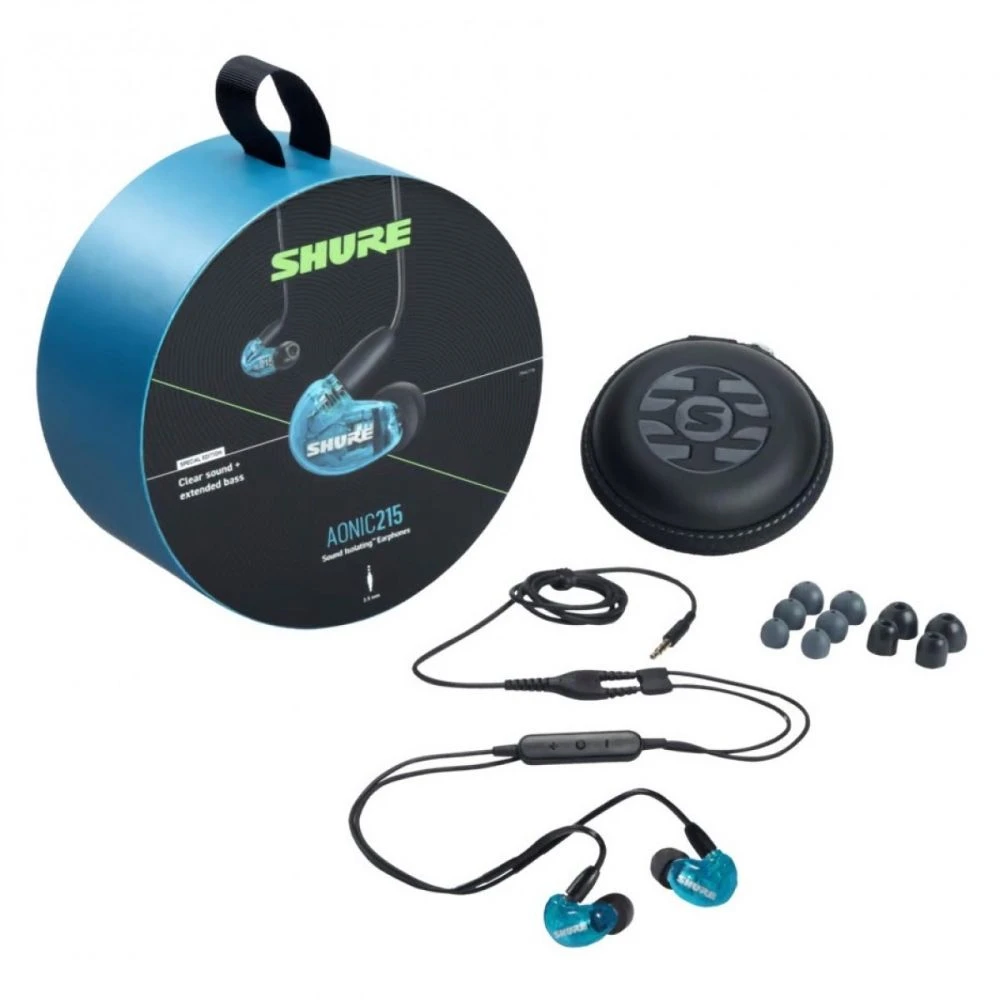 Shure AONIC 215 Sound Isolating Earphones Blue - Image 3
