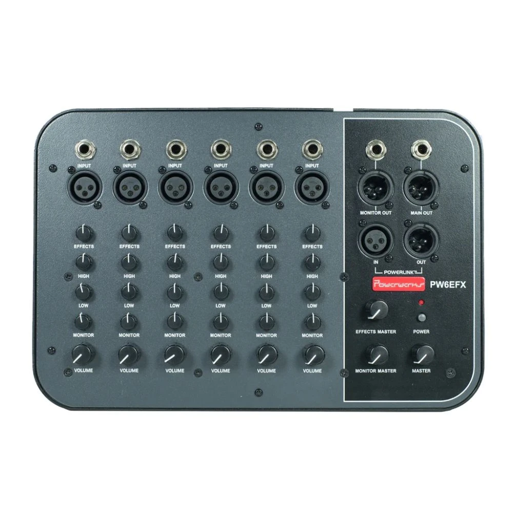 Powerwerks 6 Channel Mixer With Digital Fx