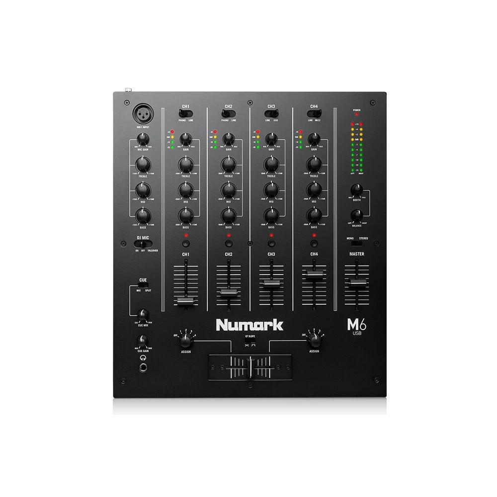 Numark M6 USB 4 Channel Mixer (Black)