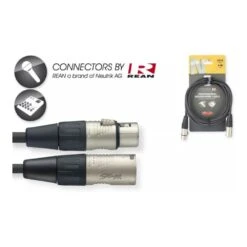 Stagg NMC3R 3m Deluxe XLR Microphone Cable