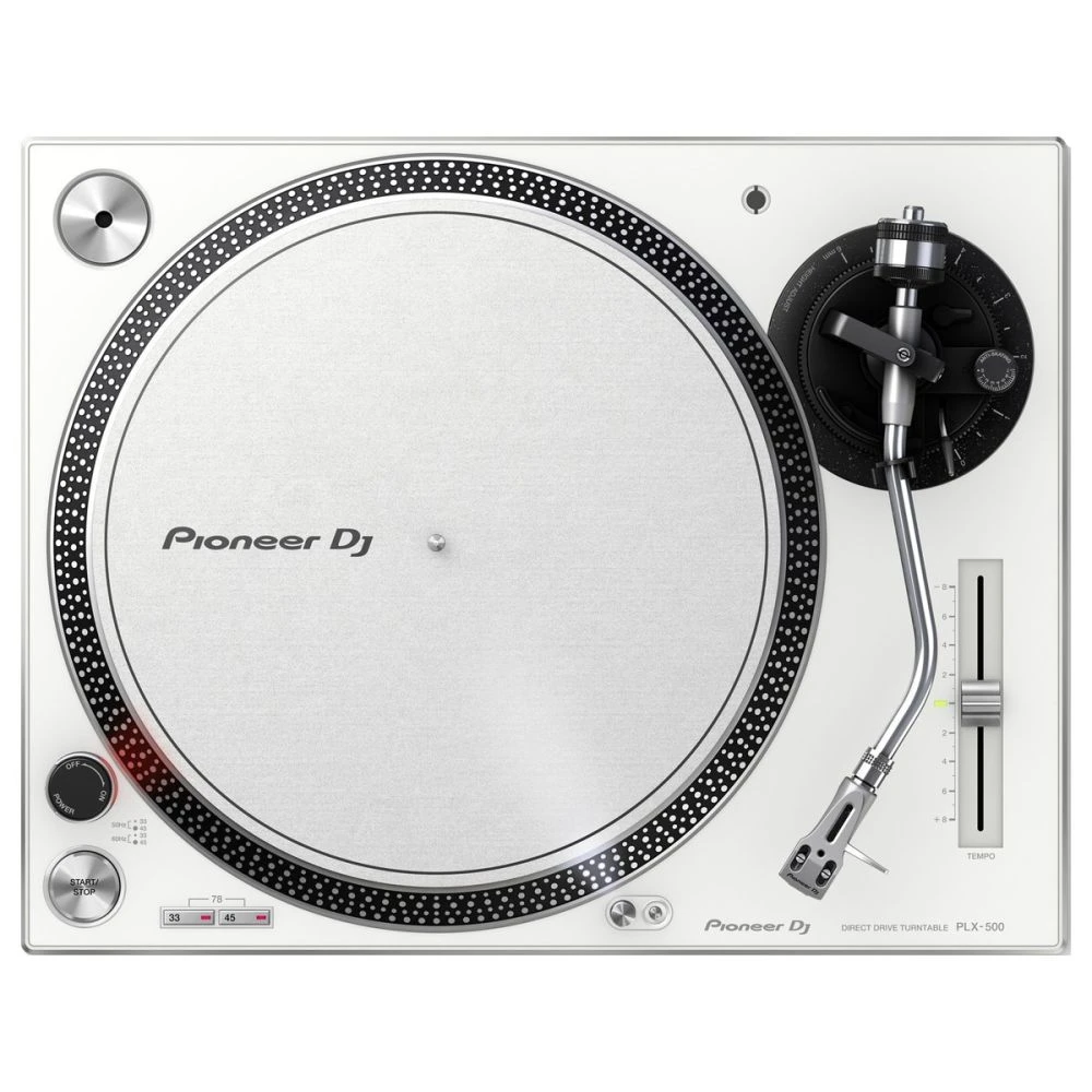 Pioneer PLX-500 Direct Drive USB Turntable, White - Image 2