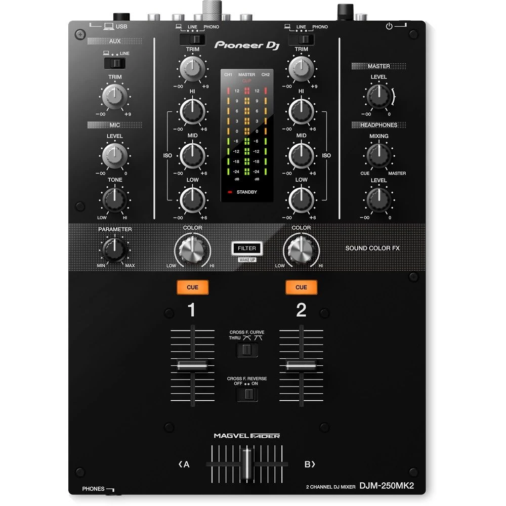 Pioneer DJ DJM-250MK2 2-Channel Mixer