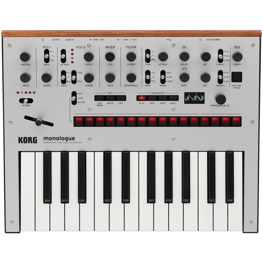 Korg Monologue Analogue Synthesizer In Silver