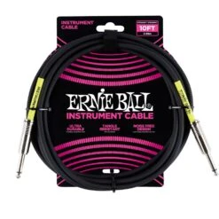 Ernie Ball 6048 3m 10ft Instrument Cable Black S-s