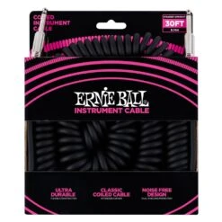 Ernie Ball 6044 9m / 30ft Instrument Coil Cable Black