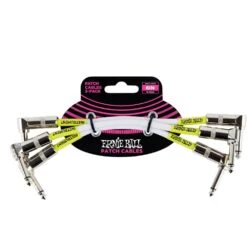 Ernie Ball Patch Cable White 6 X 3