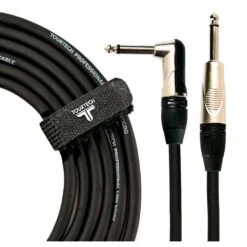 TOURTECH Deluxe Jack To Jack Instrument Cable, 6m, Angled