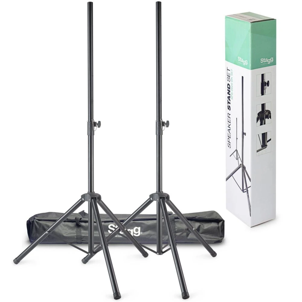 Stagg SPS-0620 BK PA Speaker Stands With Carry Bag