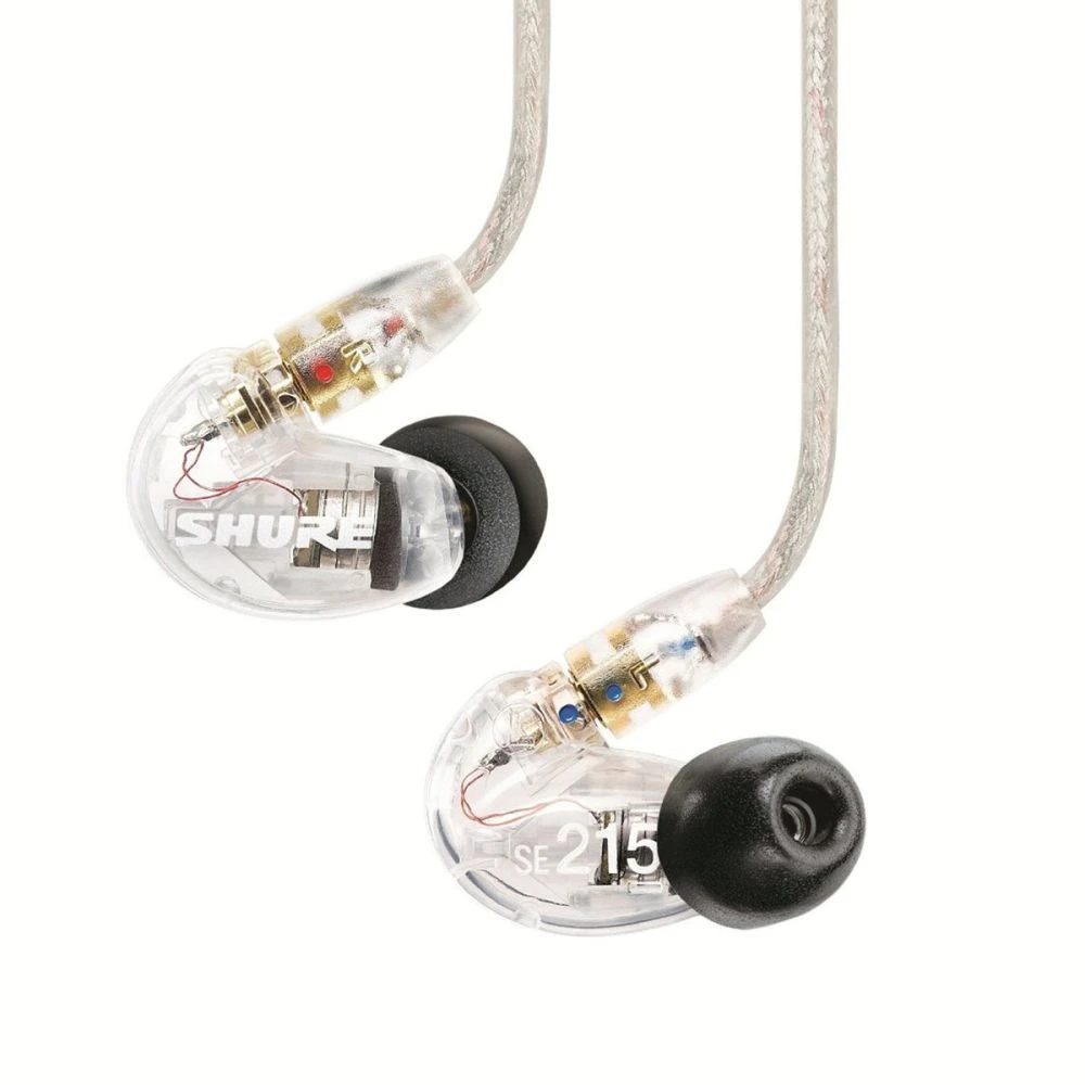 Shure SE215 In-Ear Headphones, Clear - Image 2