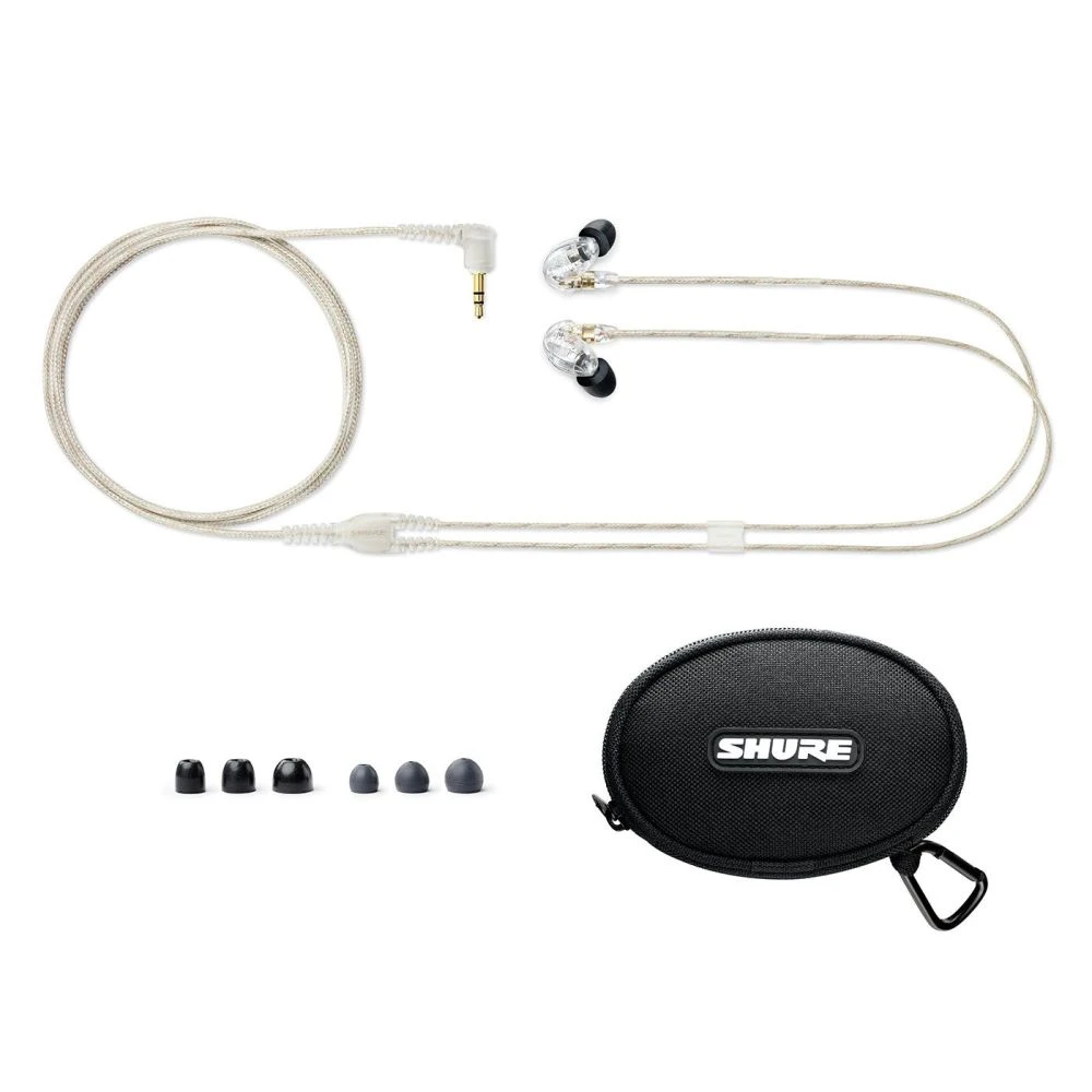 Shure SE215 In-Ear Headphones, Clear - Image 4
