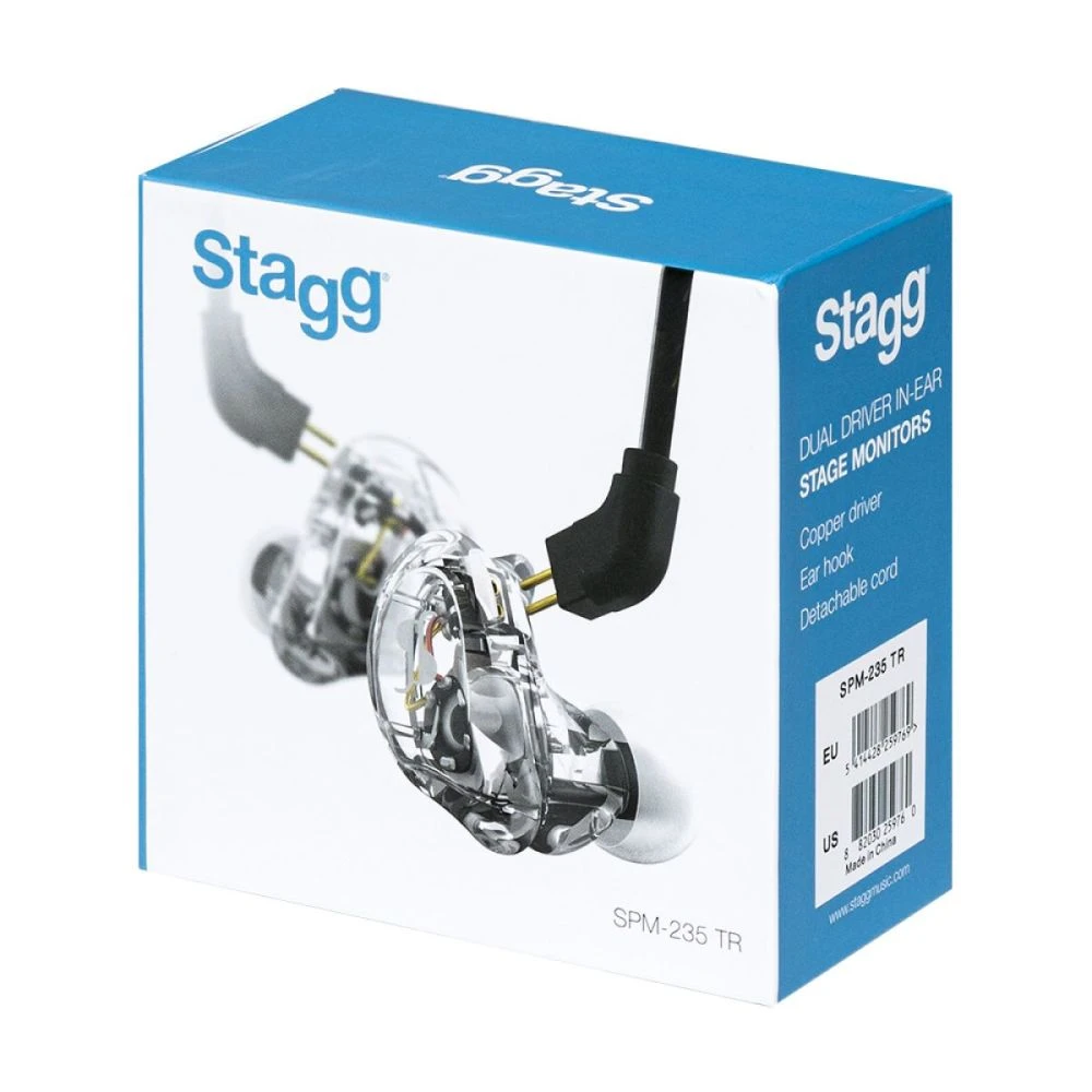 Stagg SPM-235 High-resolution, Sound-isolating In-Ear-Monitor, Black - Image 5