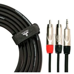 TOURTECH Mini Jack To Dual RCA Phono Cable, 3m