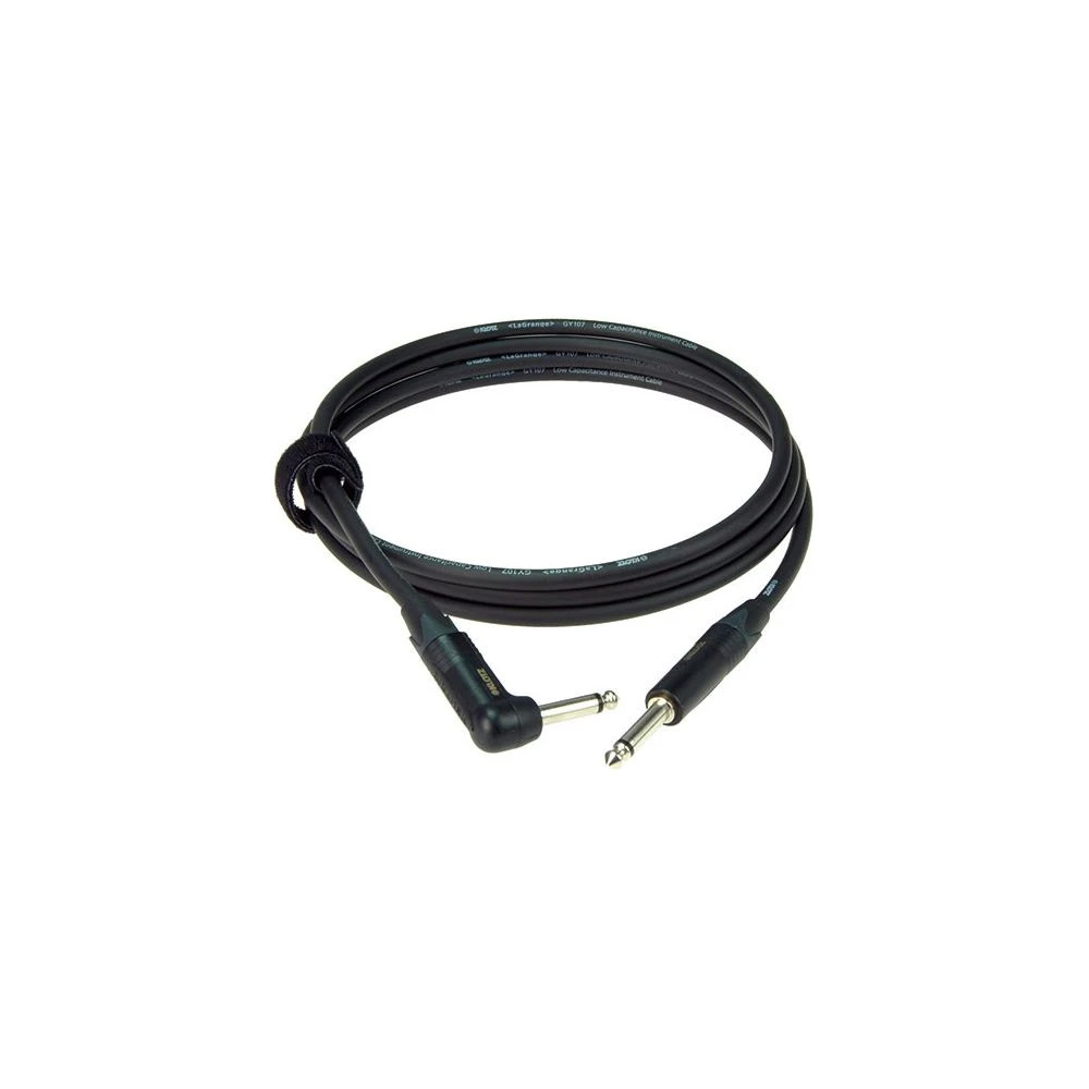 Klotz LAPP Jack To Jack Right Angled LA-Grange Instrument Cable Black 3m