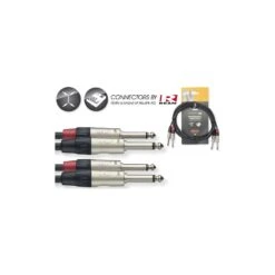 Stagg 3m Dual Jack To Dual Jack Audio Cable