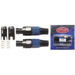 Stagg B0100H 2x Male Speaker-plugs W/ 4 Pins