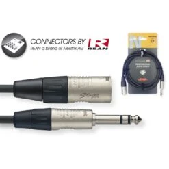 Stagg 6m Stereo Jack To Male XLR Cable